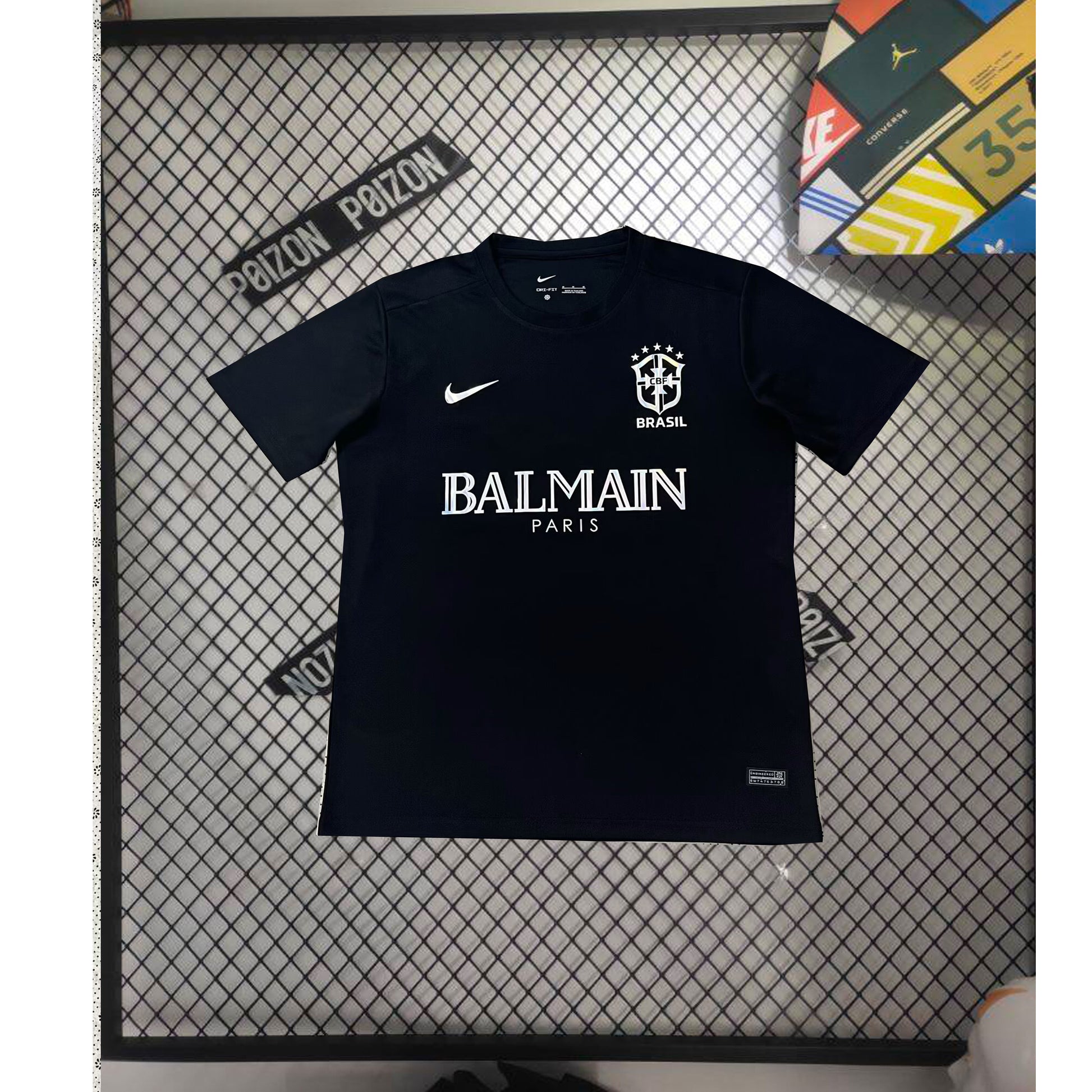 BRÉSIL - MAILLOT BALMAIN - NOIR