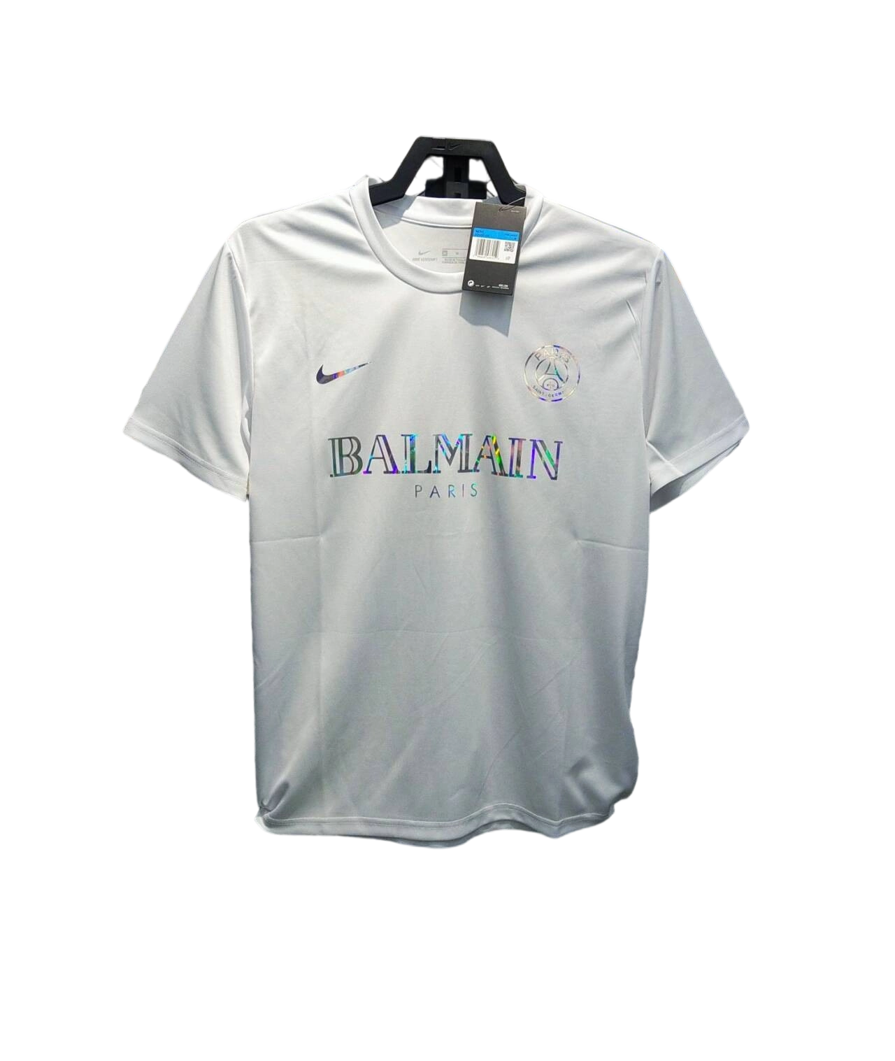 PARIS SAINT GERMAIN ( PSG ) - MAILLOT BALMAIN - BLANC