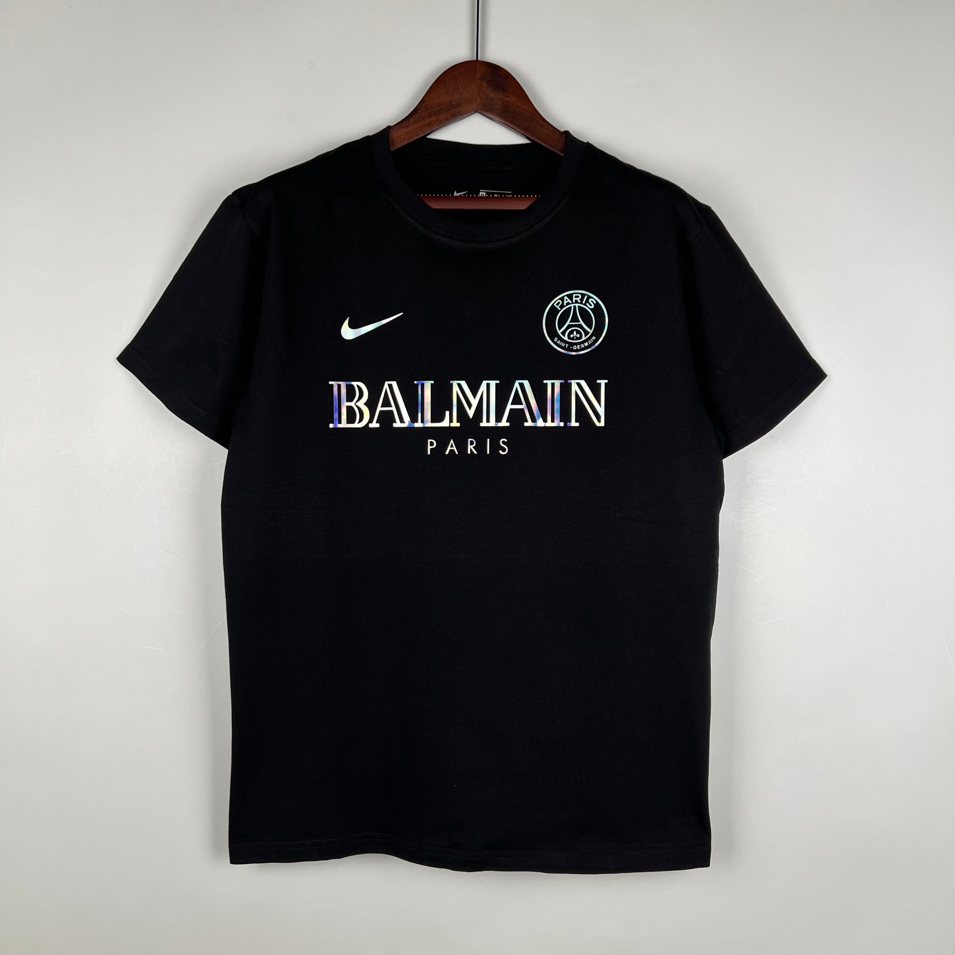 PARIS SAINT GERMAIN ( PSG ) - MAILLOT BALMAIN - NOIR