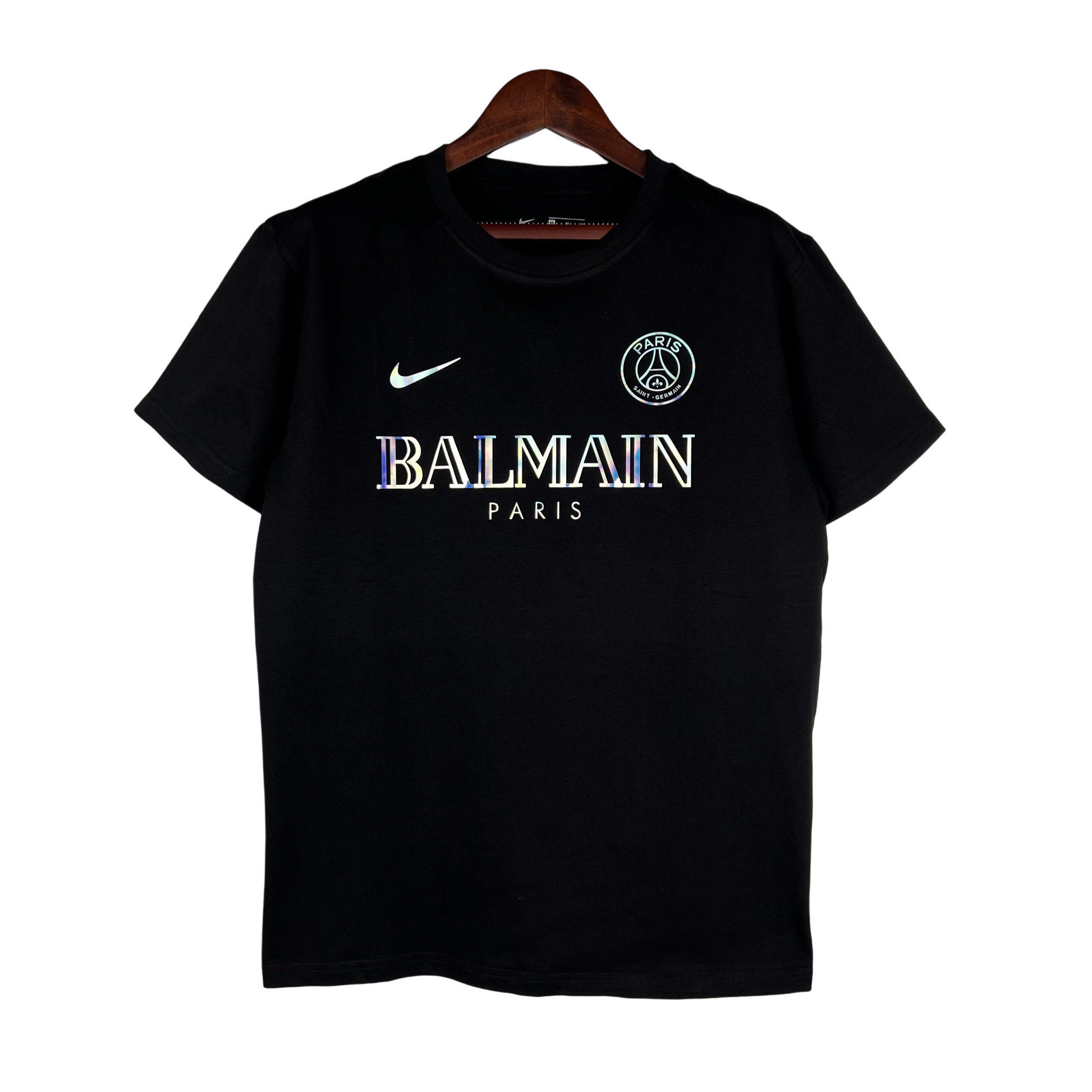 PARIS SAINT GERMAIN ( PSG ) - MAILLOT BALMAIN - NOIR