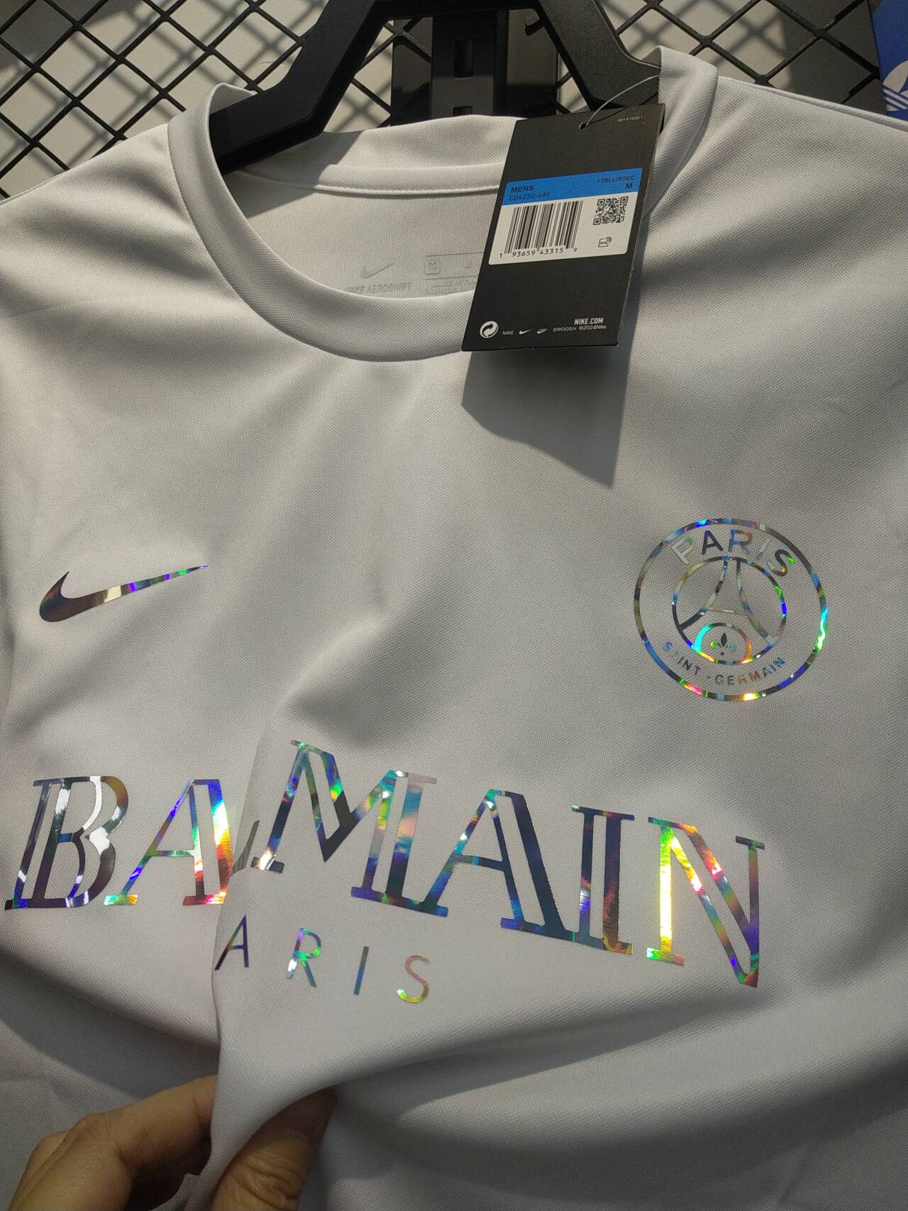 PARIS SAINT GERMAIN ( PSG ) - MAILLOT BALMAIN - BLANC